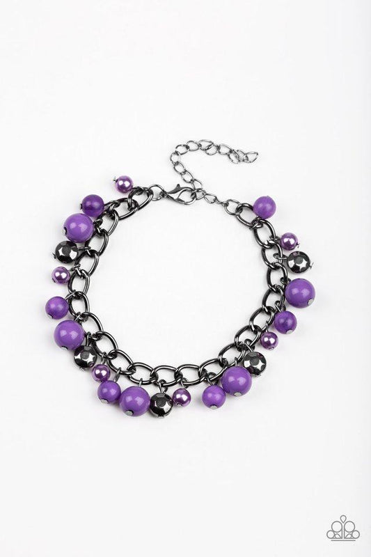 Paparazzi Bracelet ~ Hold My Drink - Purple