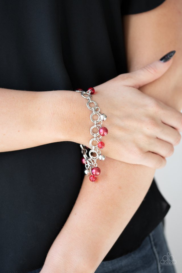 Fancy Fascination - Red - Paparazzi Bracelet Image