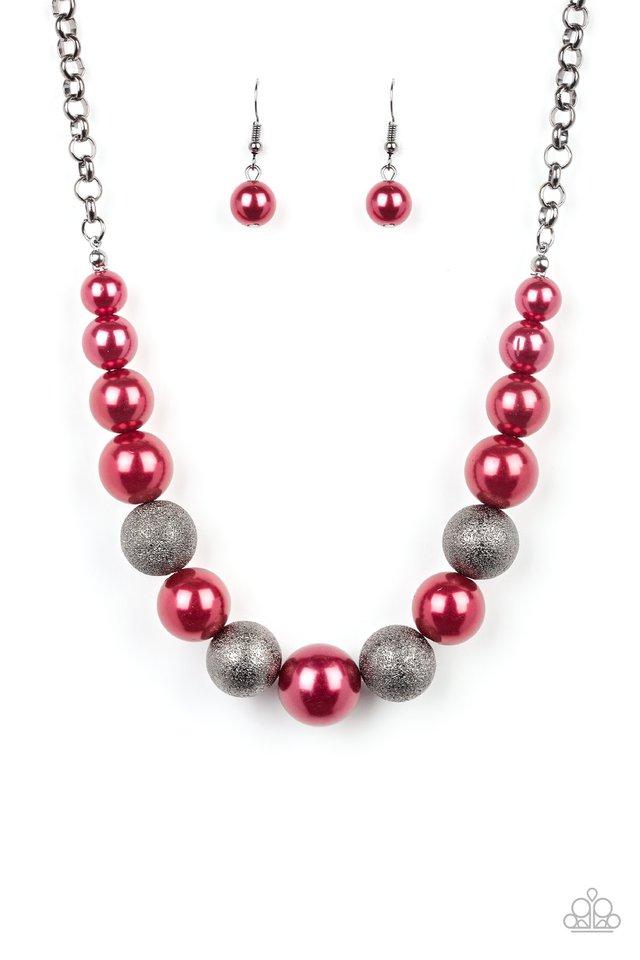 Paparazzi Necklace ~ Color Me CEO - Red