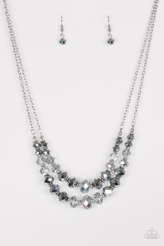 Paparazzi Necklace ~ Strikingly Spellbinding - Silver