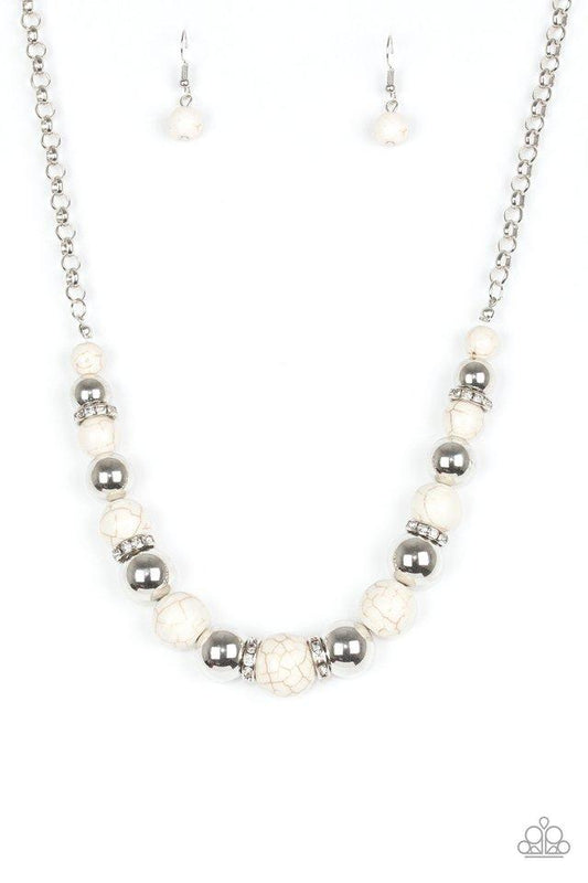 Paparazzi Necklace ~ The Ruling Class - White