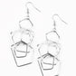 Five-Sided Fabulous - Silver - Paparazzi Earring Image