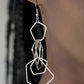 Five-Sided Fabulous - Silver - Paparazzi Earring Image