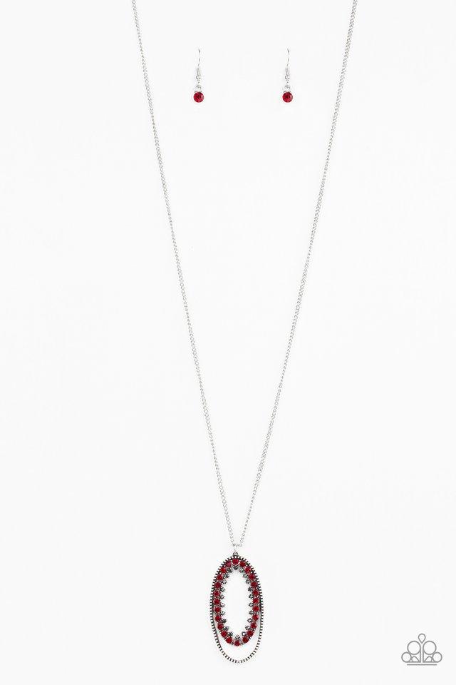 Paparazzi Necklace ~ Money Mood - Red