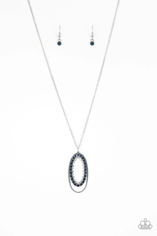 Paparazzi Necklace ~ Money Mood - Blue