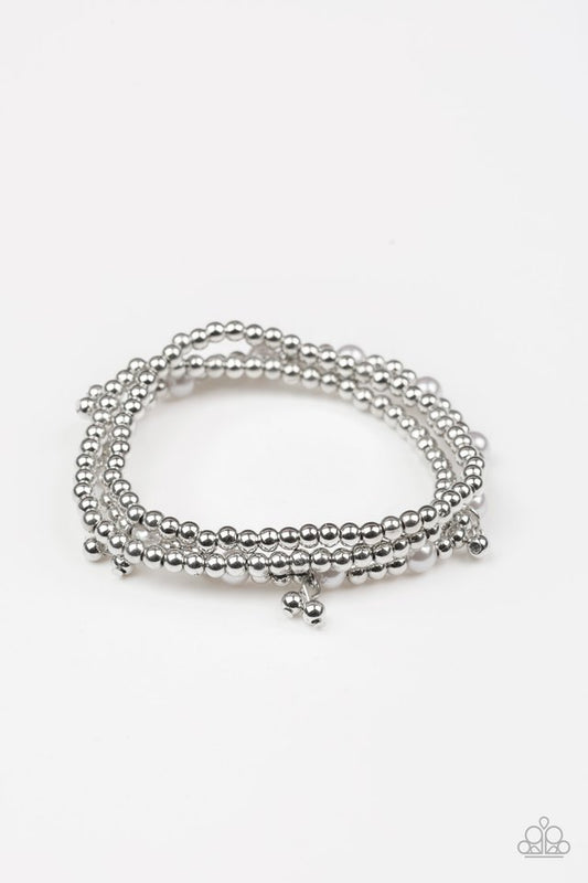 GRANDIOSE Slam - Silver - Paparazzi Bracelet Image