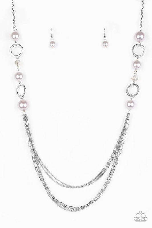 Paparazzi Necklace ~ Its About SHOWTIME! - Silver