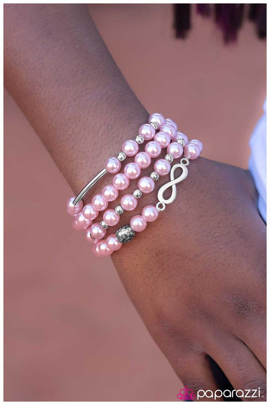 Paparazzi Bracelet ~ Always and FOURever - Pink