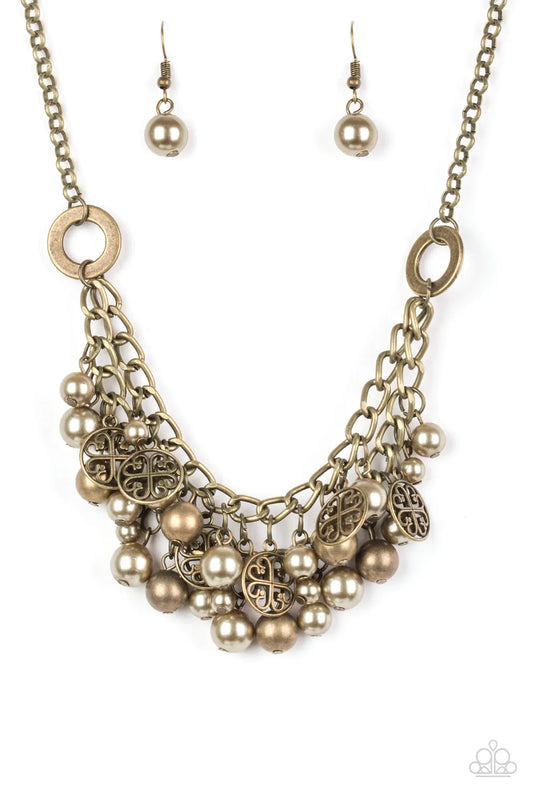 Paparazzi Necklace ~ Cinderella Glam - Brass