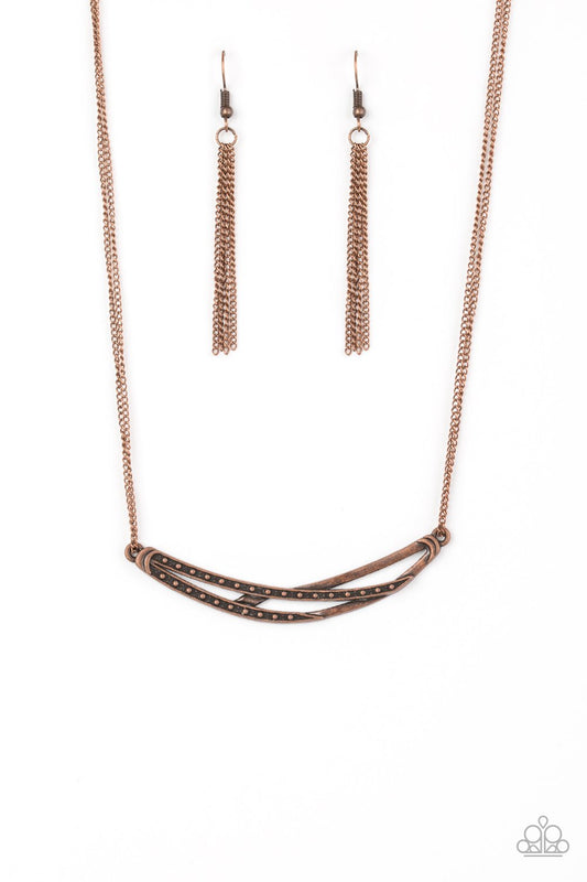 Collar Paparazzi ~ Moto Modern - Cobre