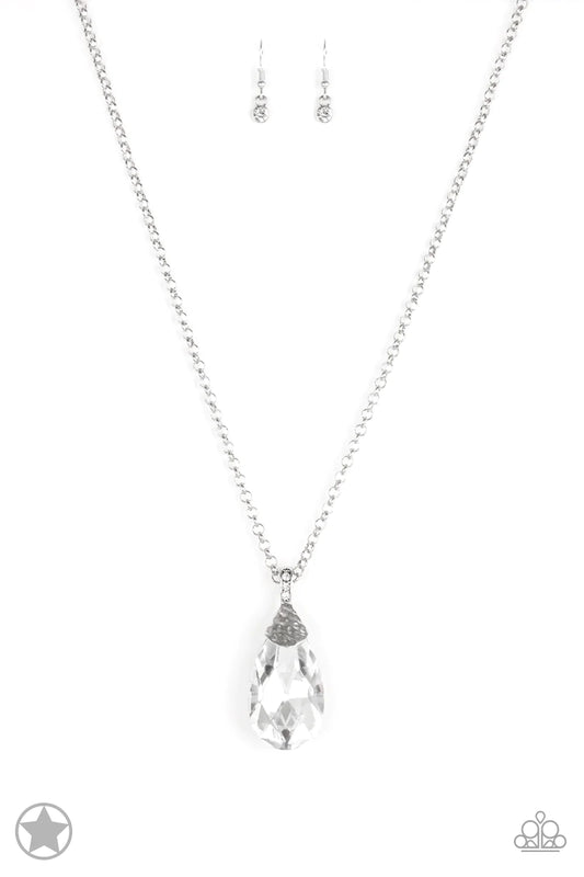 Paparazzi Necklace ~ Spellbinding Sparkle - White