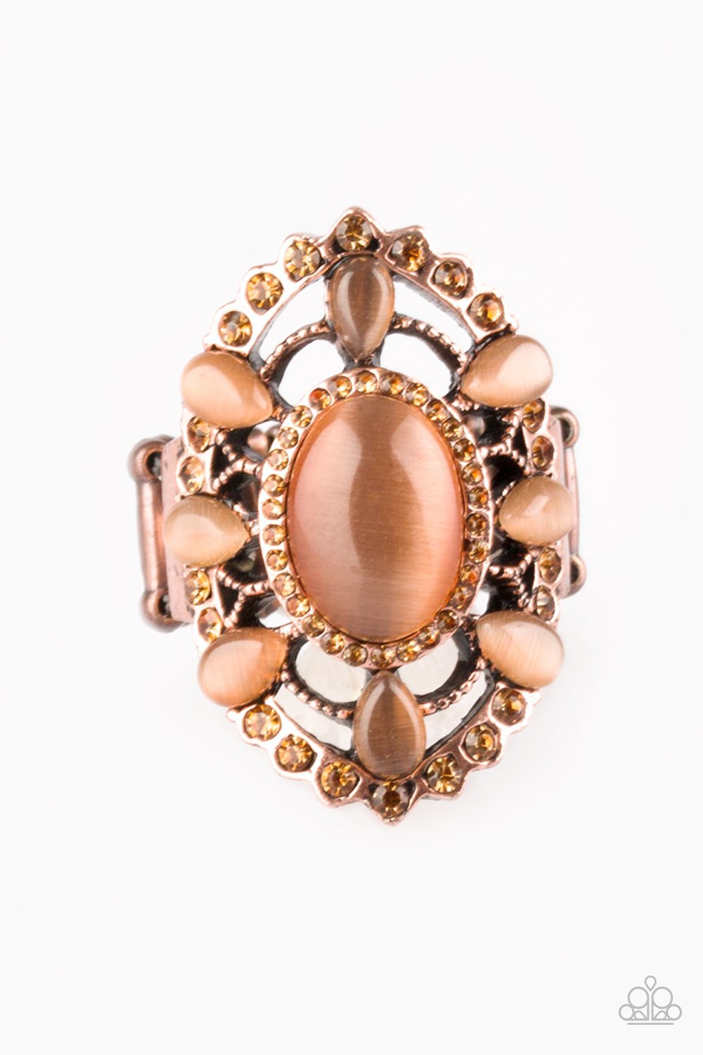 Anillo Paparazzi ~ Over The MOONFLOWER - Cobre