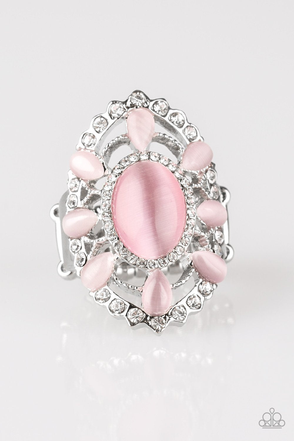 Paparazzi Ring ~ Over The MOONFLOWER - Pink