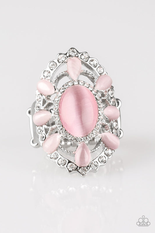 Paparazzi Ring ~ Over The MOONFLOWER - Pink