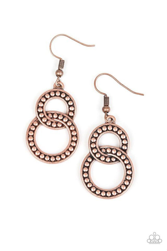 Paparazzi Earring ~ Perfect ZEN - Copper