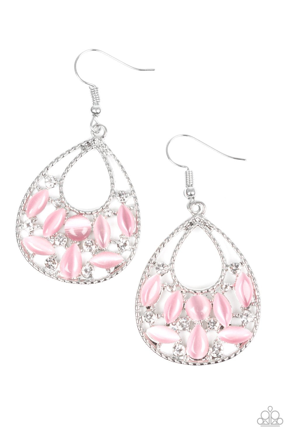 Paparazzi Earring ~ Just DEWing My Thing - Pink