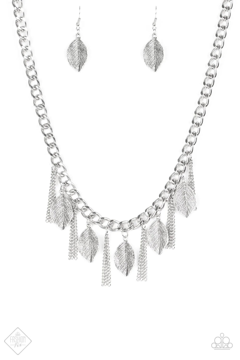 Paparazzi Necklace ~ Serenely Sequoia  - Silver