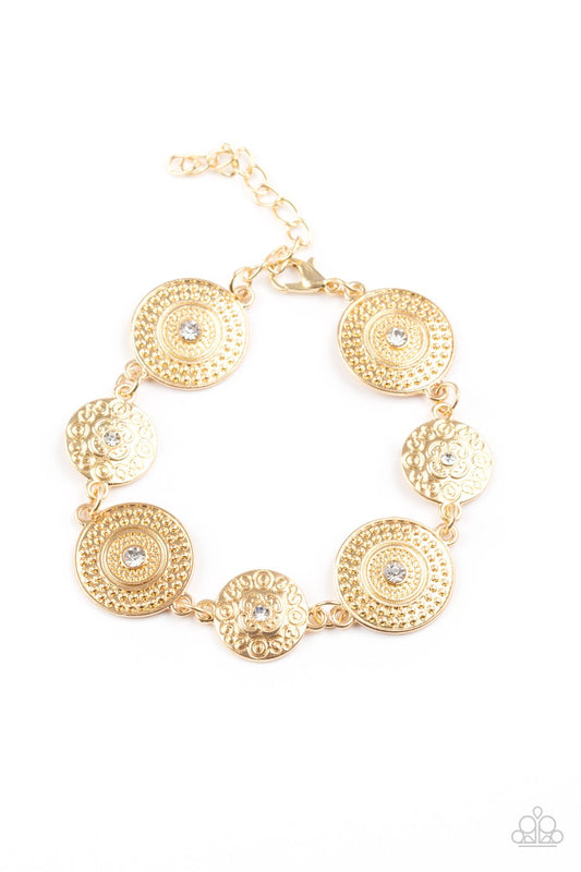 Pulsera Paparazzi ~ Malibu Magic - Oro