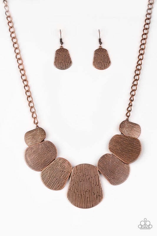 Paparazzi Necklace ~ CAVE The Day - Copper