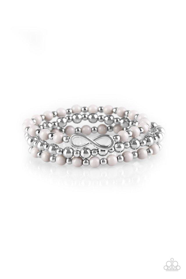 Pulsera Paparazzi ~ Inmensurablemente infinita - Plata