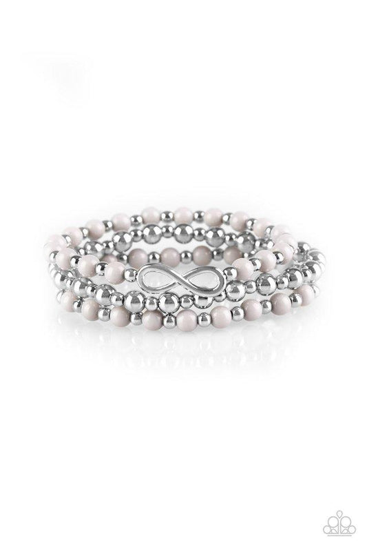 Pulsera Paparazzi ~ Inmensurablemente infinita - Plata