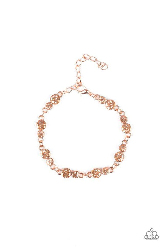 Paparazzi Bracelet ~ Twinkle Twinkle Little STARLET - Copper