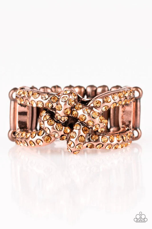 Paparazzi Ring ~ Can Only Go UPSCALE From Here - Copper