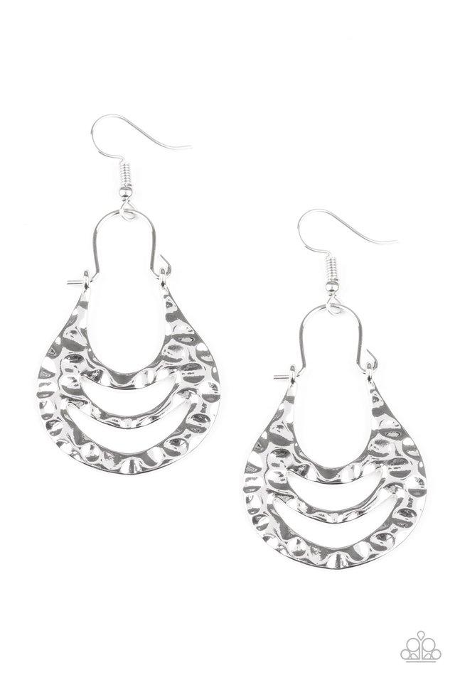 Paparazzi Earring ~ Hang ZEN! - Silver