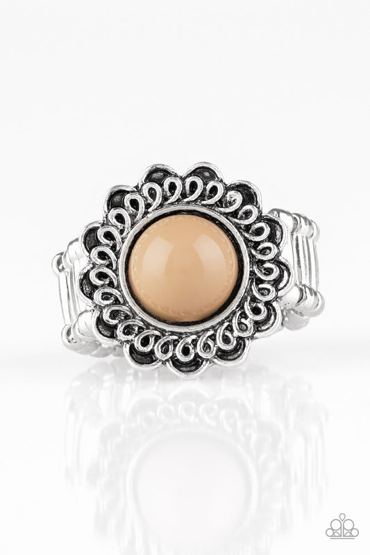 Paparazzi Ring ~ Garden Stroll - Brown