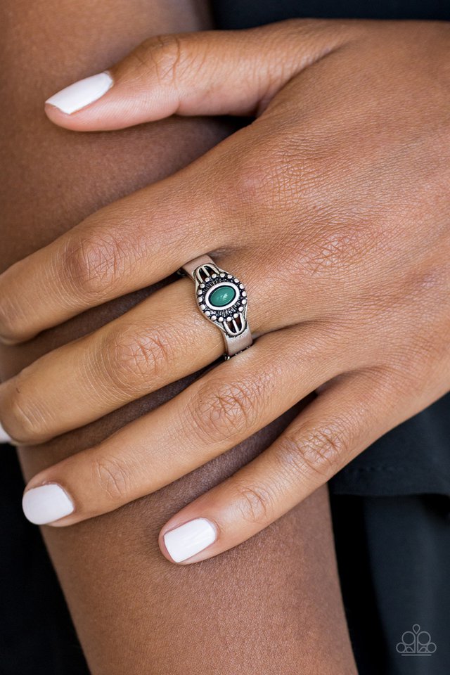 Right On TREK - Green - Paparazzi Ring Image