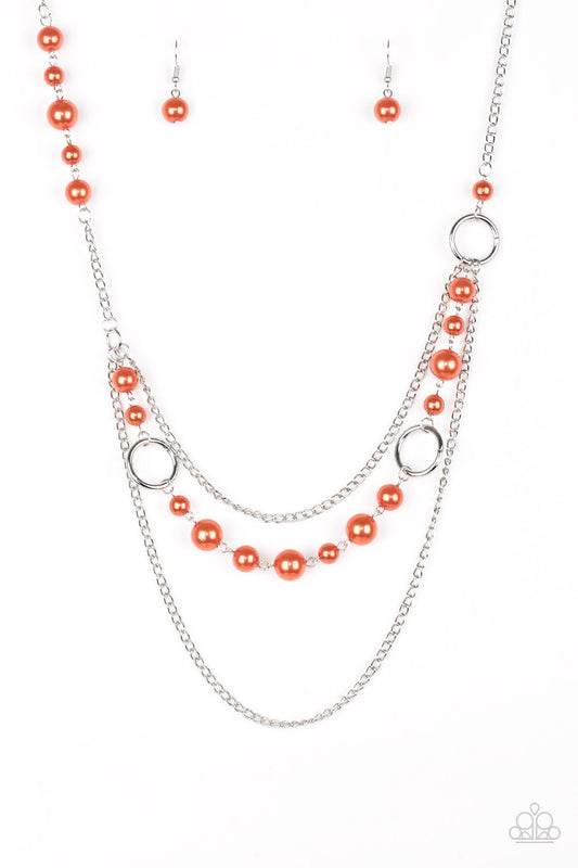 Paparazzi Necklace ~ Party Dress Princess - Orange