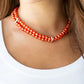 Put On Your Party Dress - Orange - Paparazzi Necklace Image