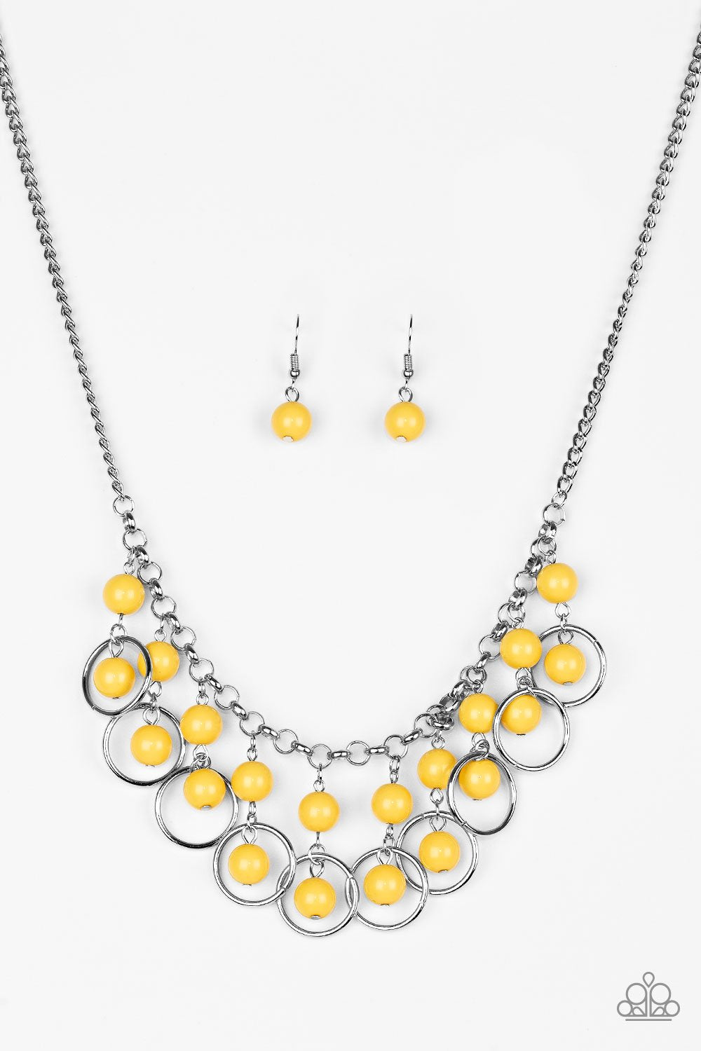 Paparazzi Necklace ~ Really Rococo - Yellow