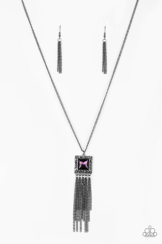 Paparazzi Necklace ~ Shimmer Sensei - Purple