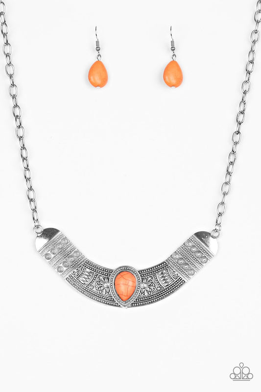 Collar Paparazzi ~ Very Aventurous - Naranja