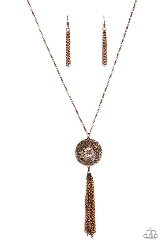 Paparazzi Necklace ~ Noble Navigator - Copper