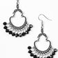 Babe Alert - Black - Paparazzi Earrings Image