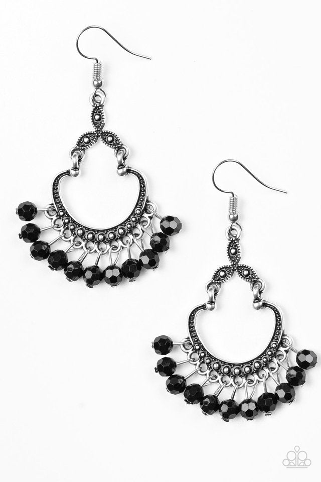 Babe Alert - Black - Paparazzi Earrings Image