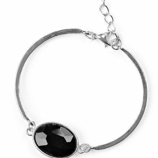 Pulsera Paparazzi ~ Definitivamente elegante - Negro