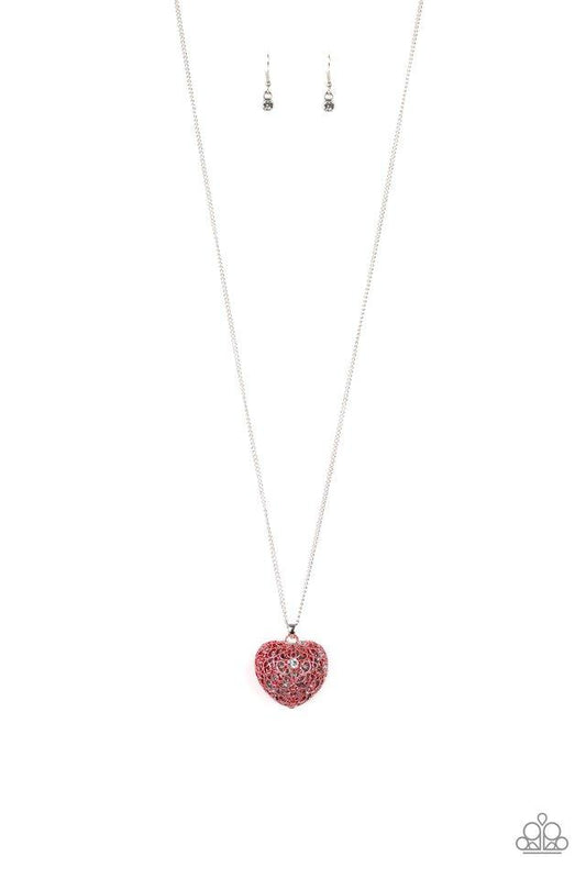 Paparazzi Necklace ~ Love Is All Around - Red