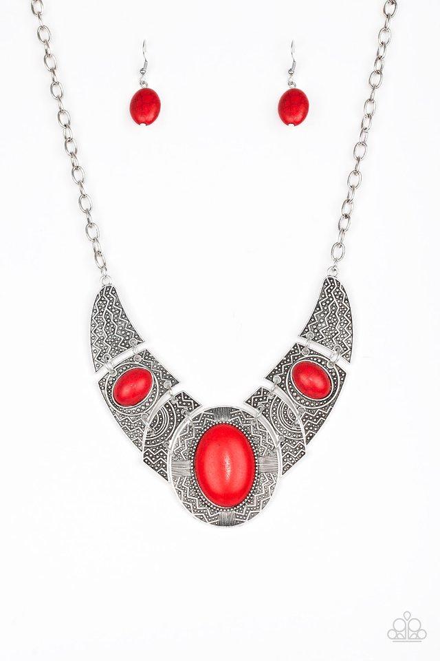 Paparazzi Necklace ~ Leave Your LANDMARK - Red
