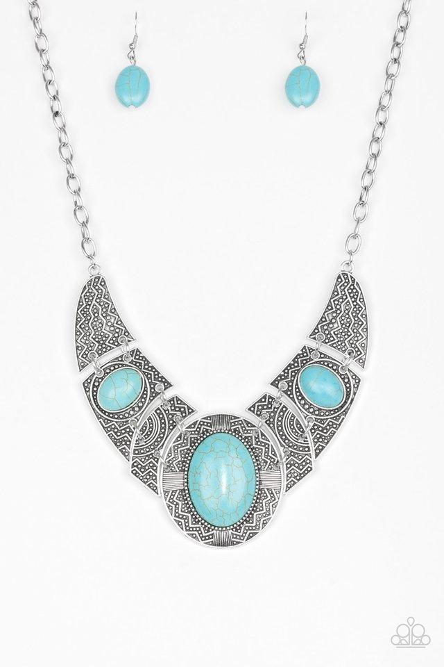 Paparazzi Necklace ~ Leave Your LANDMARK - Blue