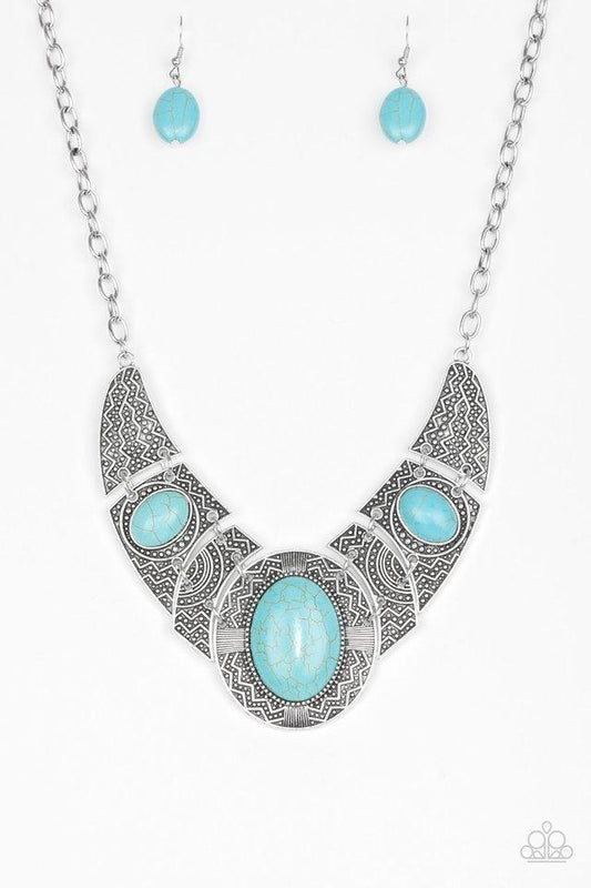 Paparazzi Necklace ~ Leave Your LANDMARK - Blue