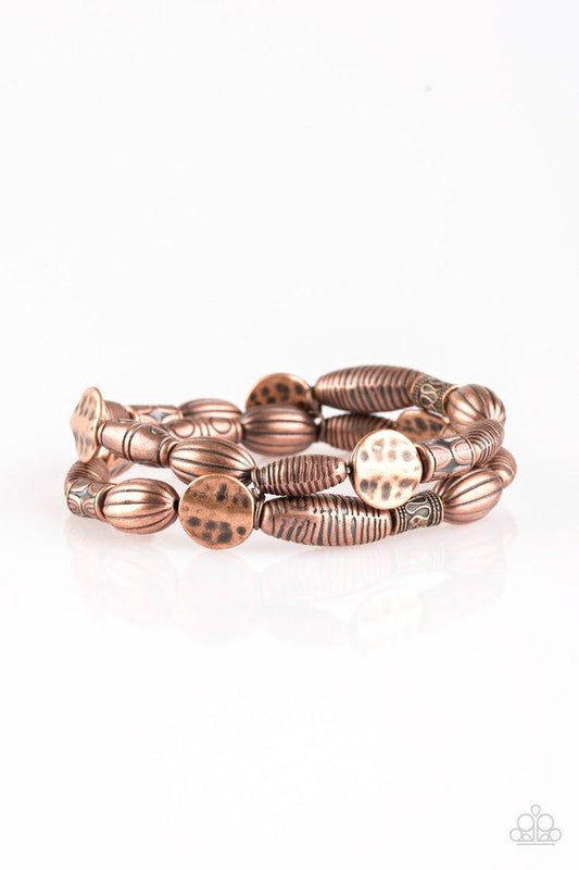 Paparazzi Bracelet ~ The Spice of WILDLIFE - Copper