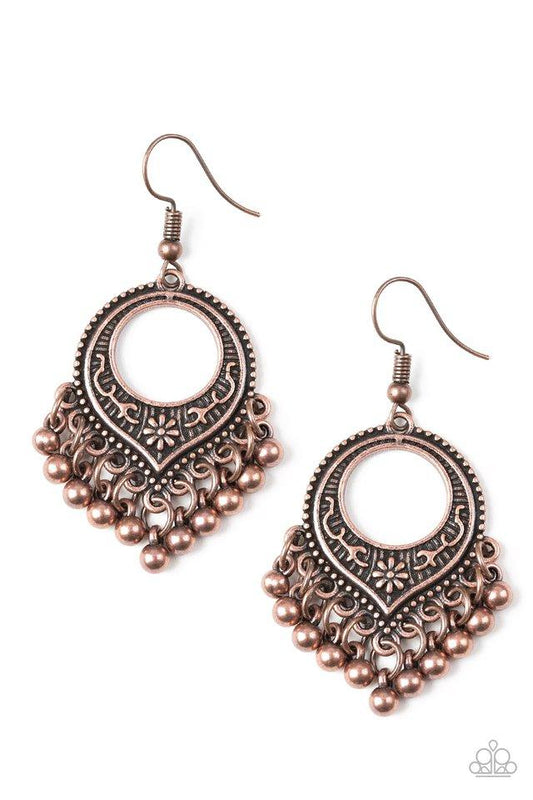 Paparazzi Earring ~ On A Wing And A PRAIRIE - Copper