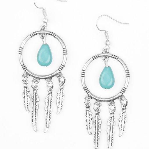 Paparazzi Earring ~ Southern Plains - Blue