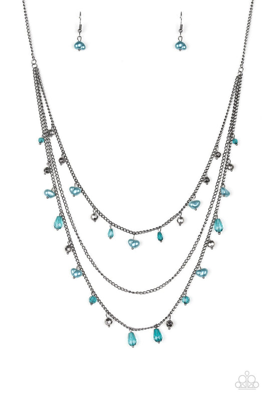 Collar Paparazzi ~ Belleza de Pebble Beach - Azul