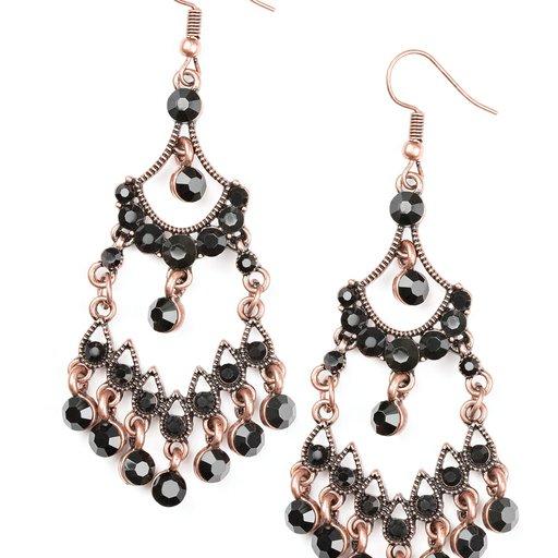 Paparazzi Earring ~ Palace Princess - Copper