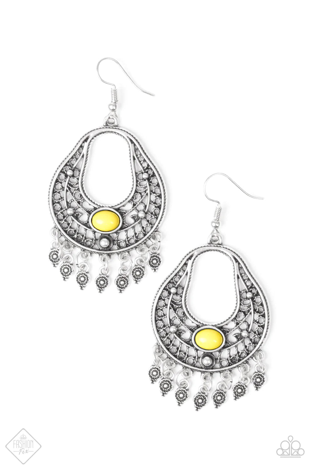 Paparazzi Earring ~ Shoreside Social  - Yellow