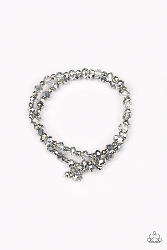 Pulsera Paparazzi ~ Sink or Shimmer - Plata